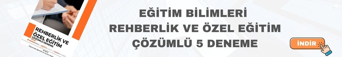 eğitim bilimleri rehberlik ve özel eğitim ücretsiz deneme 