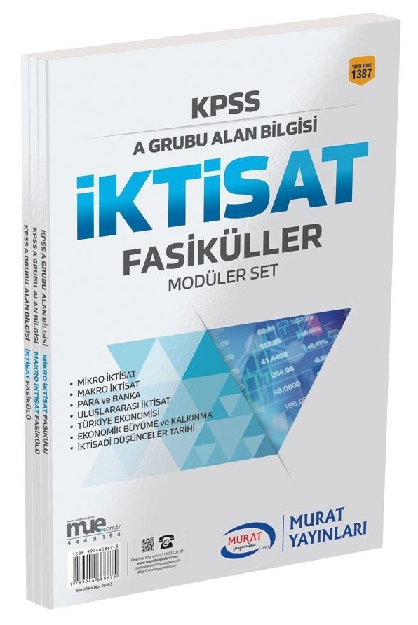 Murat KPSS A Grubu İktisat Fasiküller Modüler Set Murat Yayınları