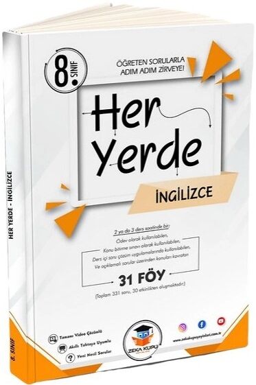 Zeka Küpü 8. Sınıf Her Yerde İngilizce 31 Föy Zeka Küpü Yayınları