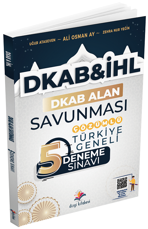 Dizgi Kitap ÖABT DKAB Din Kültürü ve Ahlak Bilgisi Alan Savunması Türkiye Geneli 5 Deneme Çözümlü Dizgi Kitap