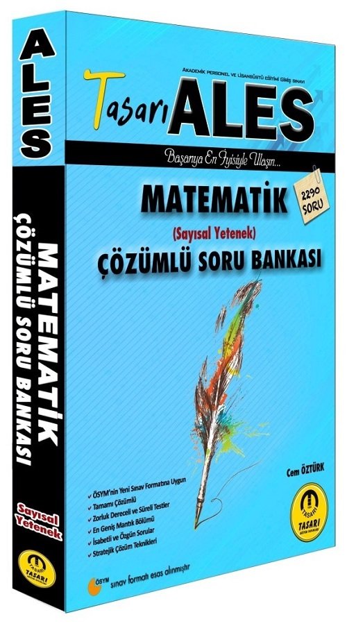 Tasarı 2020 ALES Matematik Sayısal Yetenek Soru Bankası Çözümlü Tasarı Yayınları