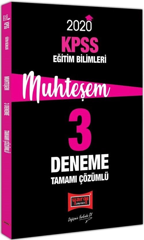 Yargı 2020 KPSS Eğitim Bilimleri Muhteşem 3 Deneme Çözümlü Yargı Yayınları