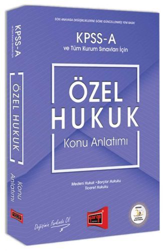 SÜPER FİYAT - Yargı 2019 KPSS A Özel Hukuk Konu Anlatımı Yargı Yayınları