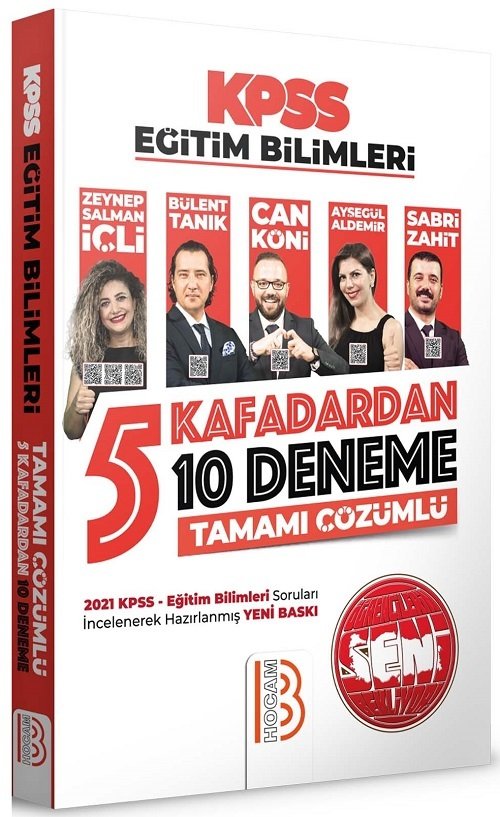 Benim Hocam 2022 KPSS Eğitim Bilimleri 5 Kafadardan 10 Deneme Çözümlü Benim Hocam Yayınları