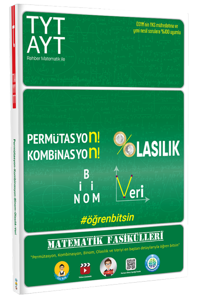 Tonguç YKS TYT AYT Matematik Fasikülleri - Permütasyon Kombinasyon Binom Veri Olasılık Tonguç Akademi