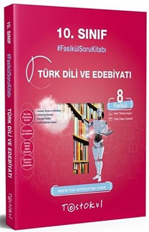 Test Okul 10. Sınıf Türk Dili ve Edebiyatı 8 Fasikül Soru Bankası Test Okul Yayınları