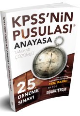 SÜPER FİYAT - Doğru Tercih 2018 KPSS nin Pusulası Anayasa 25 Deneme Çözümlü Doğru Tercih Yayınları