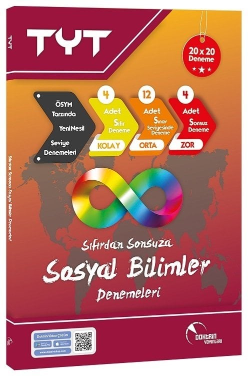 Doktrin YKS TYT Sosyal Bilimler Sıfırdan Sonsuza 20x20 Deneme Doktrin Yayınları