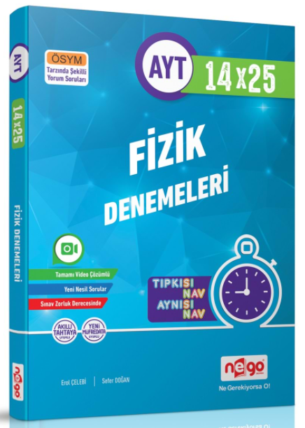 Nego YKS TYT Fizik 25 Deneme Nego Yayınları