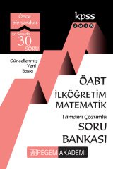 Pegem 2018 ÖABT İlköğretim Matematik Soru Bankası Çözümlü Pegem Akademi Yayınları