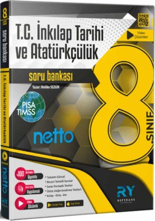 Referans 8. Sınıf İnkılap Tarihi ve Atatürkçülük Netto Soru Bankası Referans Yayınları