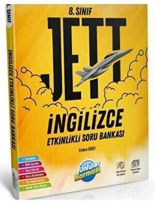 Ünlüler 8. Sınıf İngilizce JETT Etkinlikli Soru Bankası Ünlüler Yayınları