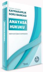 Temsil Kaymakamlık Anayasa Hukuku Soru Bankası 3 Baskı - Mehmet Bülent Kahraman Temsil Yayınları