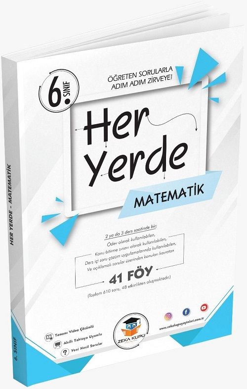 Zeka Küpü 6. Sınıf Her Yerde Matematik 41 Föy Zeka Küpü Yayınları