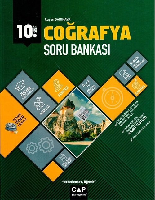 Çap Yayınları 10. Sınıf Coğrafya Soru Bankası Anadolu Lisesi Çap Yayınları