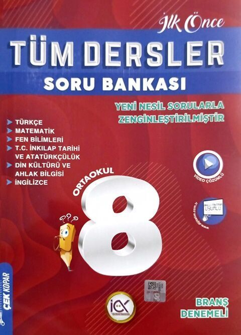 İlk Önce LGS 8. Sınıf Tüm Dersler Soru Bankası İlk Önce Yayınları