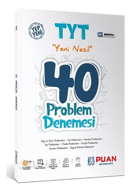 Puan YKS TYT Problem 40 Deneme  Puan Yayınları