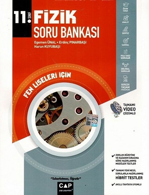 Çap Yayınları 11. Sınıf Fizik Soru Bankası Fen Lisesi Video Çözümlü Çap Yayınları