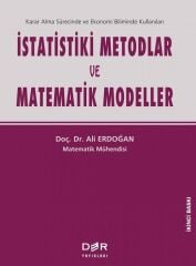 Der Yayınları İstatistiki Metodlar ve Matematik Modeller - Ali Erdoğan Der Yayınları