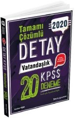 SÜPER FİYAT - Tercih Akademi 2020 KPSS Vatandaşlık Detay 20 Deneme Çözümlü Tercih Akademi Yayınları