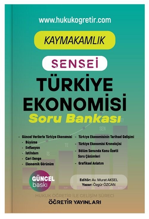 Öğretir SENSEİ Kaymakamlık Türkiye Ekonomisi Soru Bankası - Özgür Özcan Öğretir Yayınları