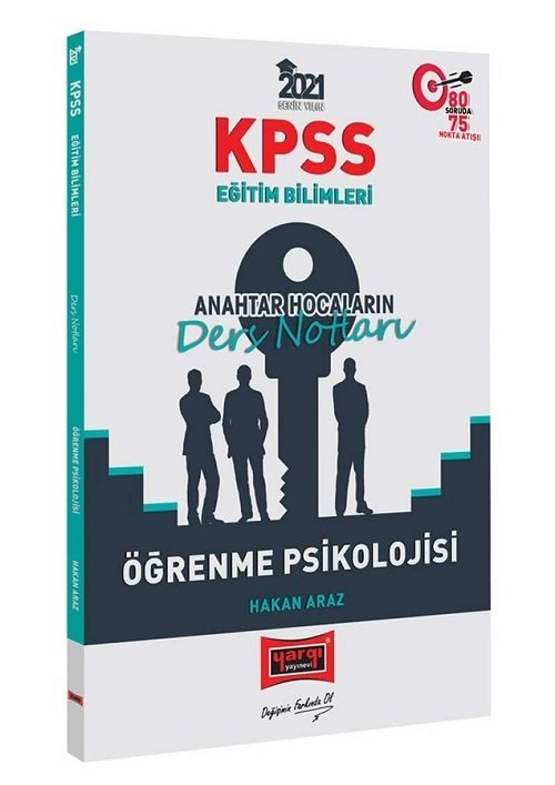 Yargı 2021 KPSS Eğitim Bilimleri Öğrenme Psikolojisi Anahtar Hocaların Ders Notları - Hakan Araz Yargı Yayınları