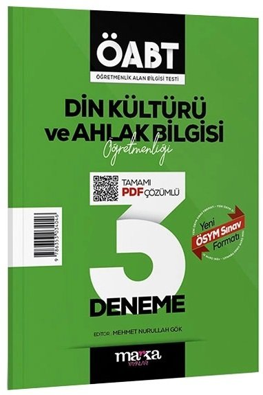 Marka 2025 ÖABT Din Kültürü ve Ahlak Bilgisi Öğretmenliği 3 Deneme PDF Çözümlü Marka Yayınları