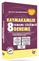 4T Yayınları Kaymakamlık 8 Deneme Çözümlü 7. Baskı 4T Yayınları