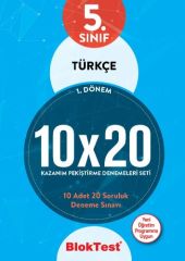 Blok Test 5. Sınıf 1. Dönem Türkçe 10x20 Deneme Blok Test Yayınları