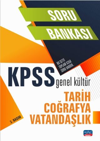 SÜPER FİYAT - Nobel KPSS Tarih-Coğrafya-Vatandaşlık Soru Bankası Nobel Sınav Yayınları