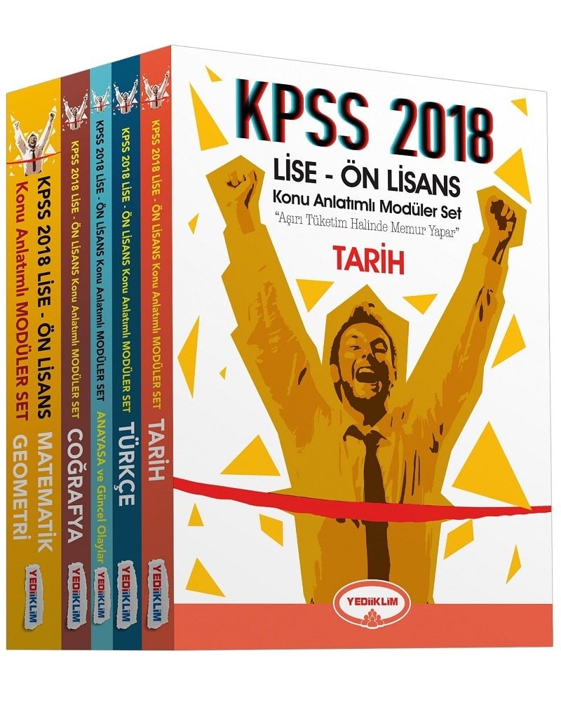 Yediiklim 2018 KPSS Lise Ön Lisans Konu Anlatımlı Modüler Set Yediiklim Yayınları