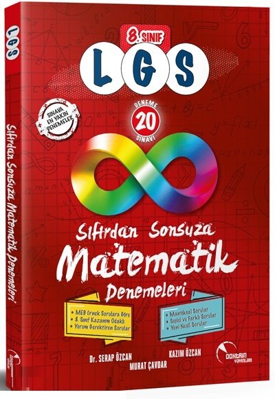 Doktrin 8. Sınıf LGS Sıfırdan Sonsuza Matematik 20 Deneme Doktrin Yayınları