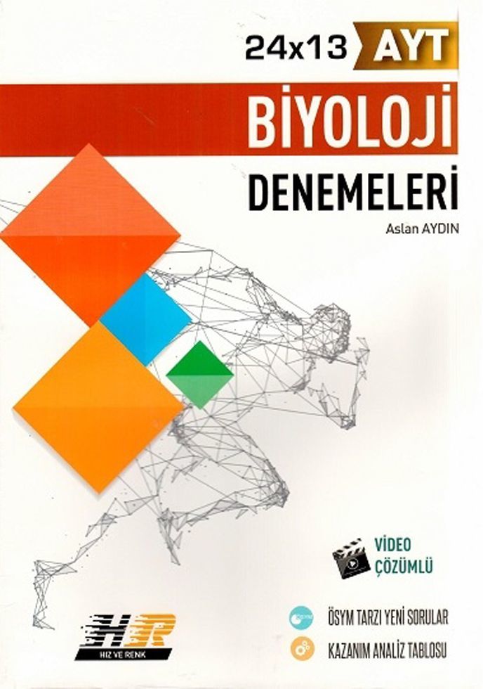 Hız ve Renk YKS AYT Biyoloji 24x13 Denemeleri Hız ve Renk Yayınları