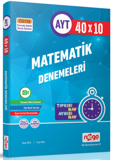 Nego YKS TYT Matematik 10 Deneme Nego Yayınları