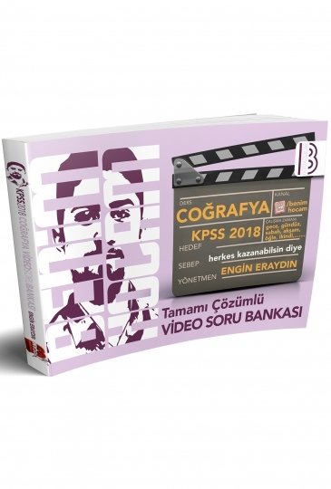 Benim Hocam 2018 KPSS Coğrafya Video Soru Bankası Çözümlü Engin ERAYDIN Benim Hocam Yayınları