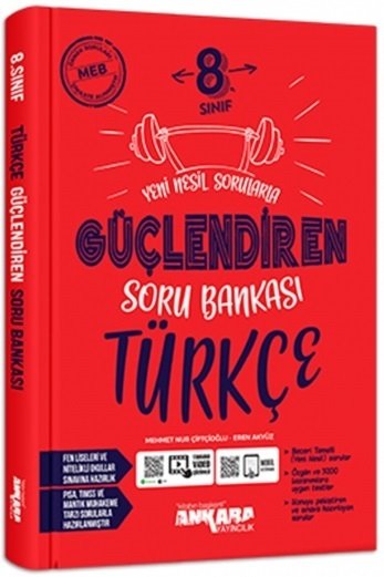 Ankara Yayıncılık 8. Sınıf Türkçe Güçlendiren Soru Bankası Ankara Yayıncılık