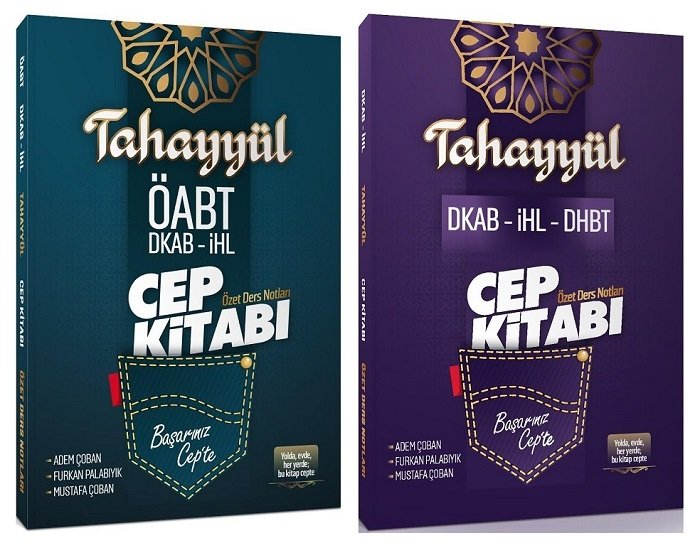 Tahayyül ÖABT Din Kültürü Cep Kitabı Özet Ders Notları 2 li Set - Mustafa Çoban, Adem Çoban, Furkan Palabıyık Tahayyül Yayınları