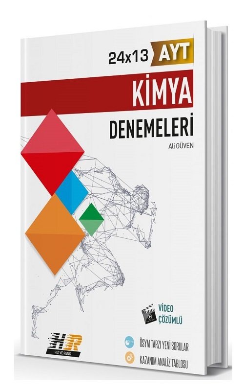 Hız ve Renk YKS AYT Kimya 24x13 Denemeleri Hız ve Renk Yayınları