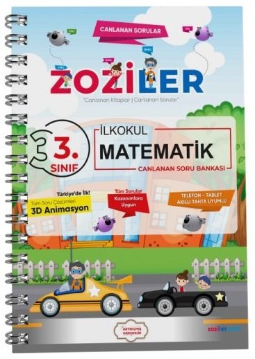 Zoziler 3. Sınıf Matematik Artırılmış Gerçeklik Etkileşimli Canlanan Soru Bankası Zoziler Yayınları