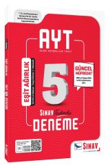 Sınav YKS AYT Eşit Ağırlık 5 Deneme Video Çözümlü Sınav Yayınları