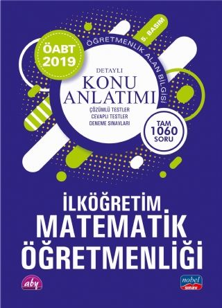 Nobel 2019 ÖABT İlköğretim Matematik Öğretmenliği Konu Anlatımı Nobel Sınav Yayınları