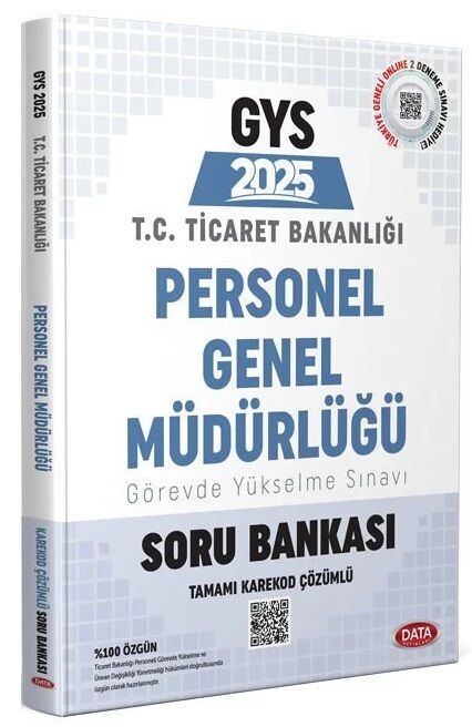 Data 2025 GYS Ticaret Bakanlığı Personel Genel Müdürlüğü Soru Bankası Çözümlü Görevde Yükselme Data Yayınları