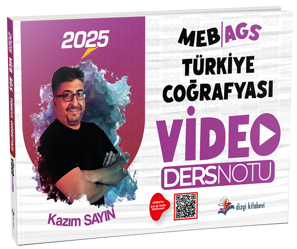 Dizgi Kitap 2025 MEB-AGS Türkiye Coğrafyası Video Ders Notu - Kazım Sayın Dizgi Kitap