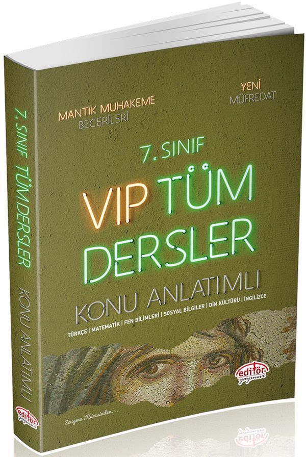 Editör 7. Sınıf VIP Tüm Dersler Konu Anlatımlı Editör Yayınları