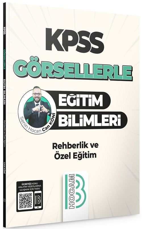 Benim Hocam KPSS Eğitim Bilimleri Görsellerle Rehberlik ve Özel Eğitim - Can Köni Benim Hocam Yayınları