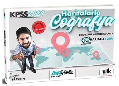 HocaWebde 2024 KPSS Haritalarla Coğrafya - Engin Eraydın HocaWebde Yayınları