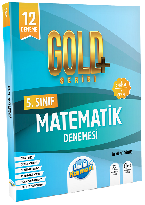 Ünlüler 5. Sınıf Matematik Gold Serisi 12 Deneme Ünlüler Yayınları