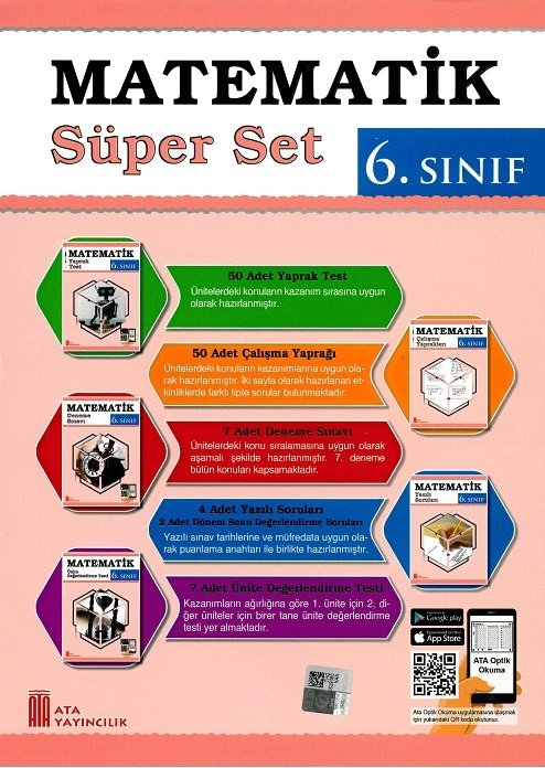 Ata Yayıncılık 6. Sınıf Matematik Süper Set Ata Yayıncılık