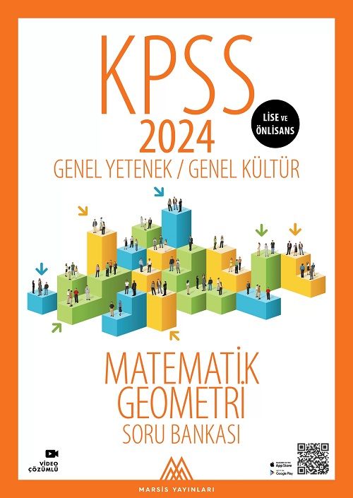 Marsis 2024 KPSS Lise Ön Lisans Matematik Geometri Soru Bankası Video Çözümlü Marsis Yayınları