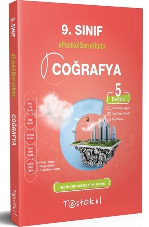 Test Okul 9. Sınıf Coğrafya 5 Fasikül Soru Bankası Test Okul Yayınları